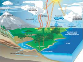 schematic view of the physical hydrometeorological system